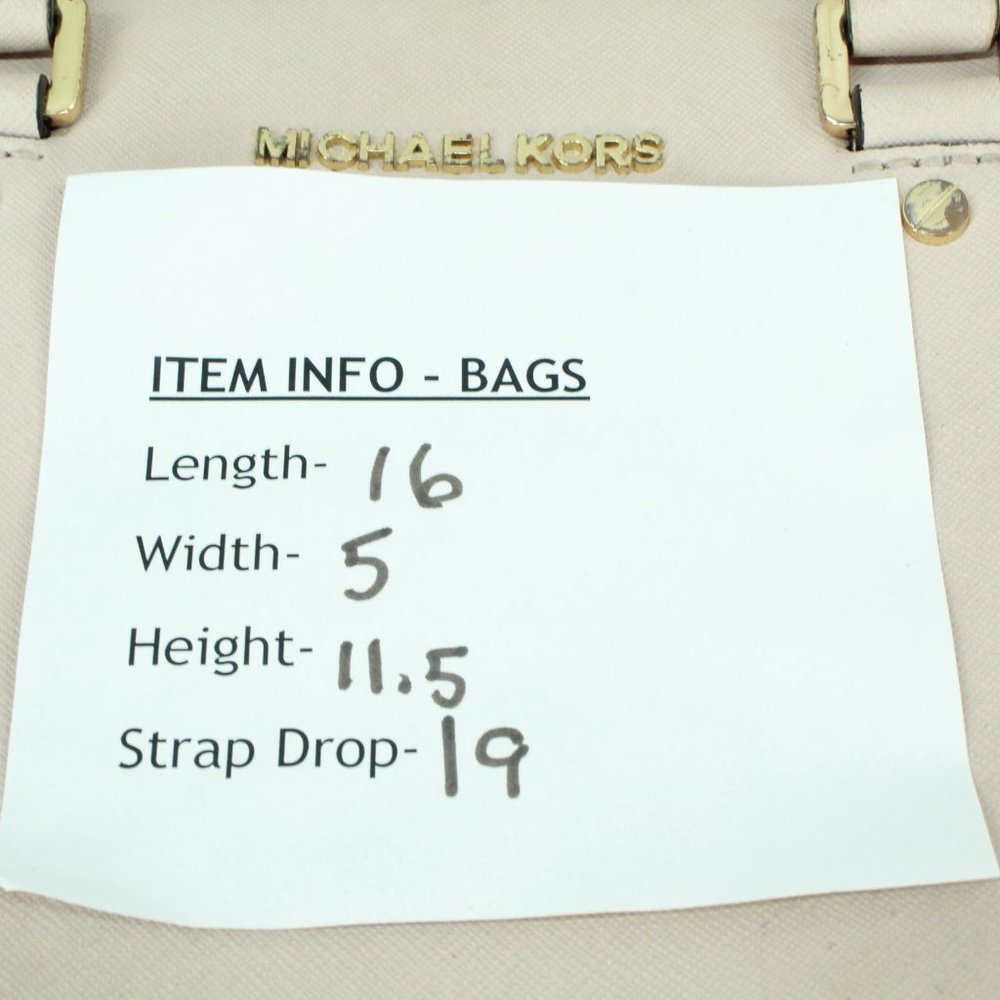 Michael Kors Tan Leather Studded Top Handles Sling Satchel Handbag - Picture 11 of 11